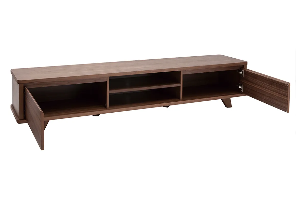 Cheap Miliboo Mueble TV vintage de nogal 180 cm FIFTIES
