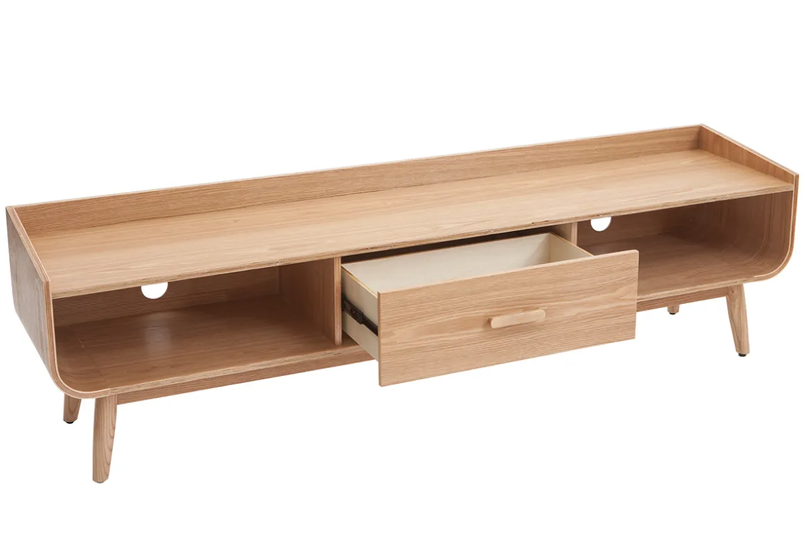 Best Sale Miliboo Mueble TV vintage madera fresno 180 cm HALLEN