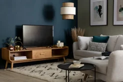Best Sale Miliboo Mueble TV vintage madera fresno 180 cm HALLEN