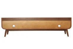 Hot Miliboo Mueble TV vintage madera nogal 180 cm HALLEN