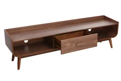 Hot Miliboo Mueble TV vintage madera nogal 180 cm HALLEN