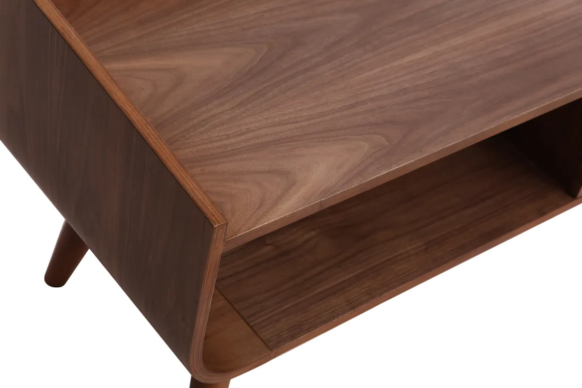 Hot Miliboo Mueble TV vintage madera nogal 180 cm HALLEN