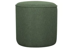 Shop Miliboo Puf redondo de tela caqui 40 cm diám. COQ