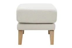 Clearance Miliboo Puf reposapiés nórdico desenfundable beige OSLO