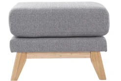 Store Miliboo Reposapiés puff nórdico gris claro OSLO