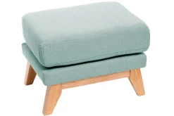 Clearance Miliboo Reposapiés puff nórdico verde agua OSLO