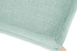 Clearance Miliboo Reposapiés puff nórdico verde agua OSLO