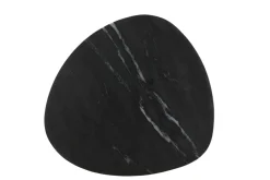 Best Sale Miliboo Set de 2 mesas de centro ovaladas de mármol negro y metal PLATZ