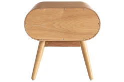 Best Sale Miliboo Set de 2 mesillas de noche con cajón vintage de madera clara 45 cm BJORG