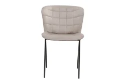 Best Sale Miliboo Set de 2 sillas de diseño de terciopelo color topo y metal negro SAIGA