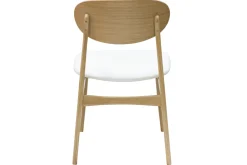 Sale Miliboo Set de 2 sillas de diseño de roble macizo blanco y madera clara VICKY