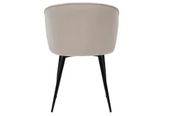 Flash Sale Miliboo Set de 2 sillas de diseño tejido efecto aterciopelado beige SERIF