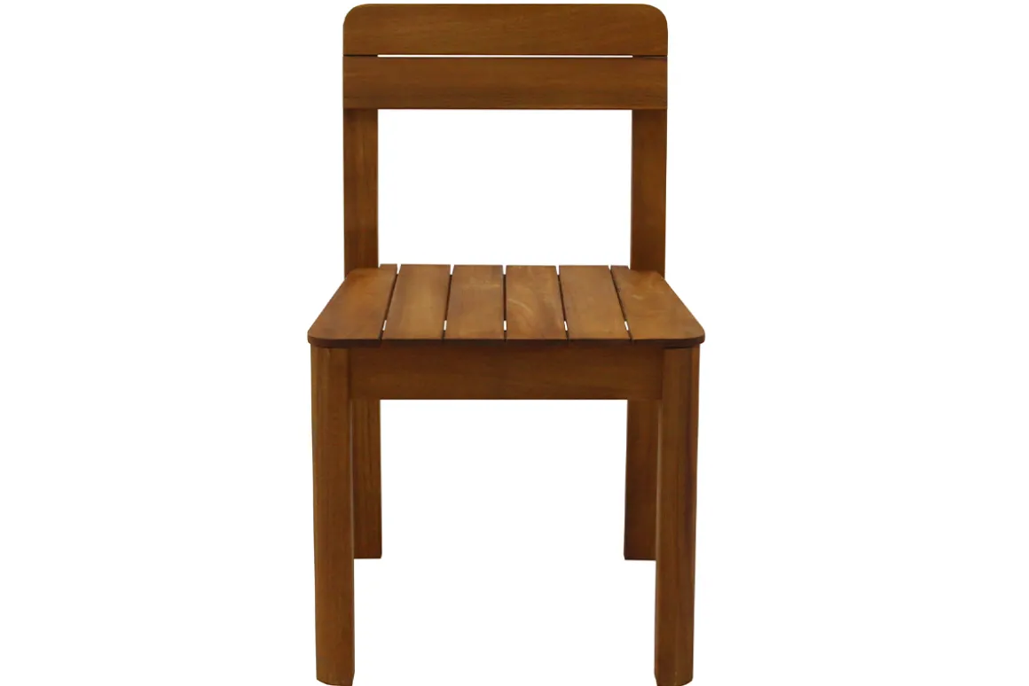 Shop Miliboo Set de 2 sillas de jardín de madera maciza AKIS