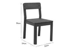 Shop Miliboo Set de 2 sillas de jardín de madera maciza AKIS