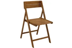 Store Miliboo Set de 2 sillas de jardín plegables de madera maciza DIEGO