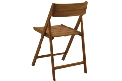Store Miliboo Set de 2 sillas de jardín plegables de madera maciza DIEGO