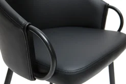 Discount Miliboo Set de 2 sillas negras de diseño PRECIO