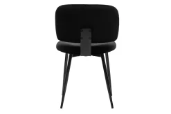 Cheap Miliboo Set de 2 sillas negras de terciopelo y metal ATRIUM