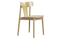 Online Miliboo Set de 2 sillas nórdicas de madera de roble macizo clara LOUISA