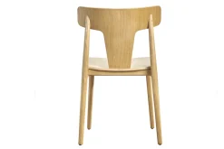 Online Miliboo Set de 2 sillas nórdicas de madera de roble macizo clara LOUISA