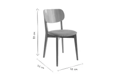 Flash Sale Miliboo Set de 2 sillas vintage de madera de roble claro y borreguillo LUCIA