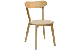 Shop Miliboo Set de 2 sillas vintage de madera de roble claro DOVE