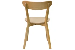Shop Miliboo Set de 2 sillas vintage de madera de roble claro DOVE