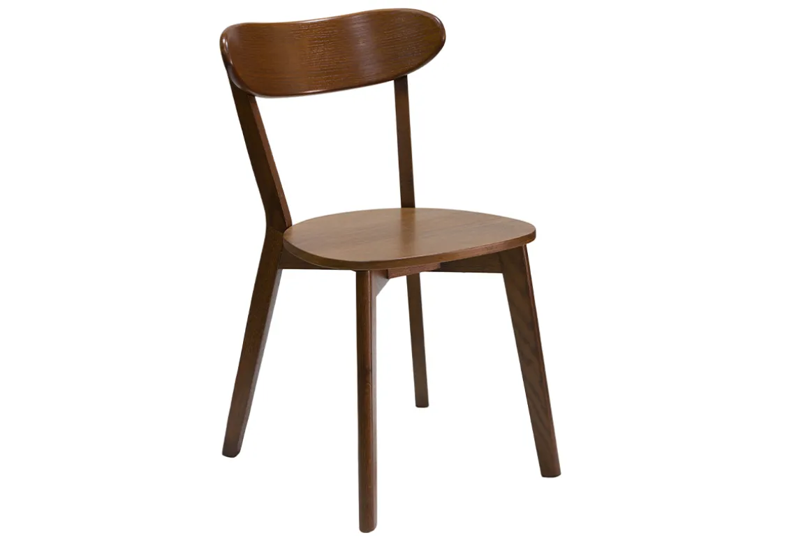 Fashion Miliboo Set de 2 sillas vintage de madera oscura DOVE