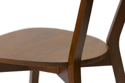 Fashion Miliboo Set de 2 sillas vintage de madera oscura DOVE