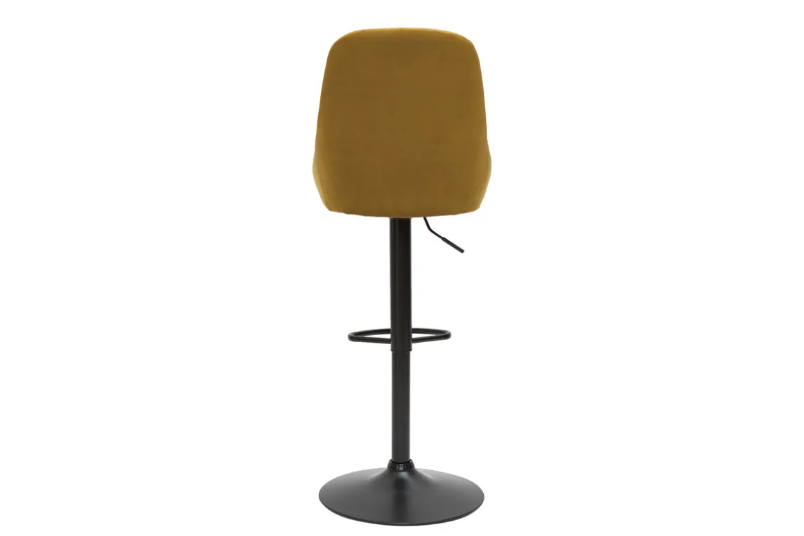 Outlet Miliboo Set de 2 taburetes de cocina de diseño regulables terciopelo bronce HOLO