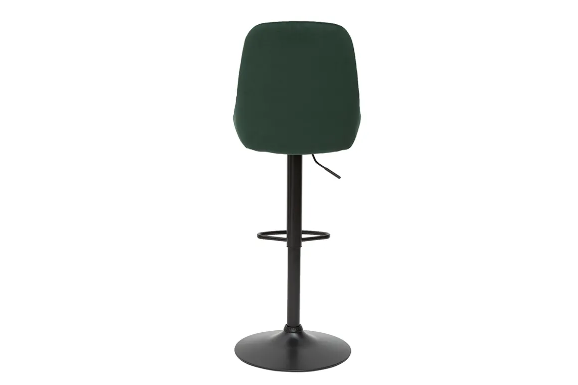 Store Miliboo Set de 2 taburetes de cocina de diseño regulables terciopelo verde HOLO