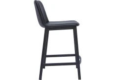 Sale Miliboo Set de 2 taburetes de cocina de diseño negro 66 cm altura ARSENE