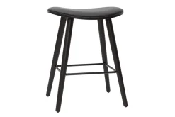 Online Miliboo Set de 2 taburetes de cocina de diseño negro 65 cm MEADOW
