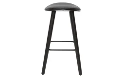Online Miliboo Set de 2 taburetes de cocina de diseño negro 65 cm MEADOW