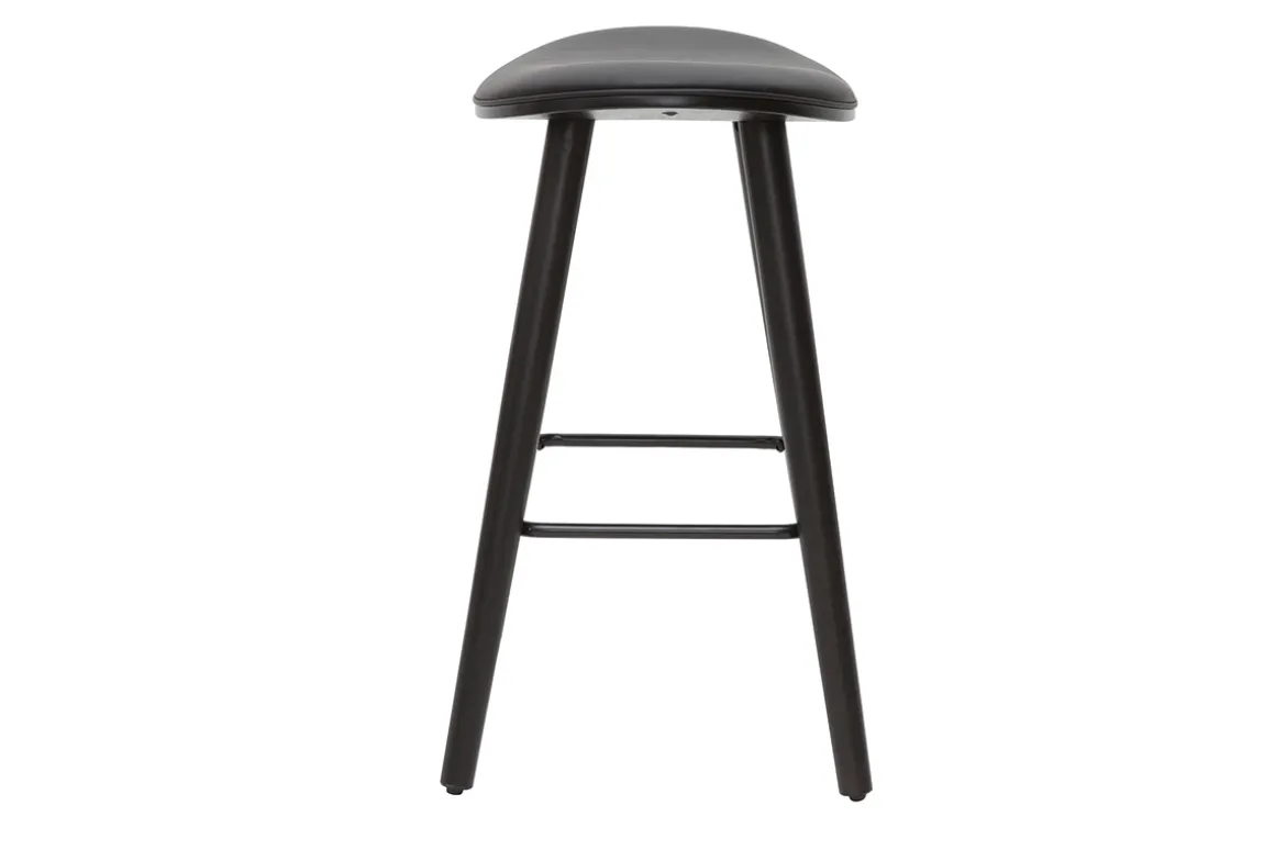 Online Miliboo Set de 2 taburetes de cocina de diseño negro 65 cm MEADOW