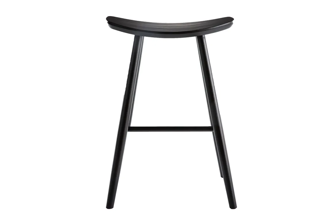 Cheap Miliboo Set de 2 taburetes de cocina negros 65 cm DEMORY