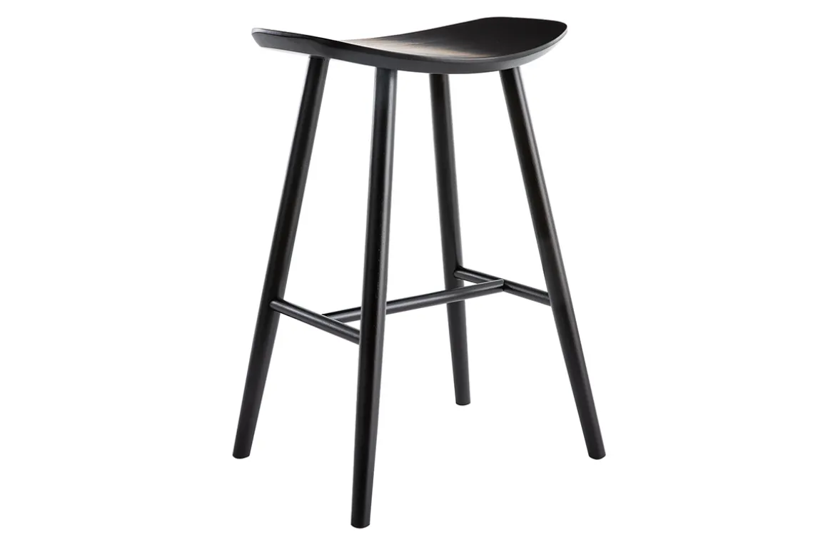 Cheap Miliboo Set de 2 taburetes de cocina negros 65 cm DEMORY