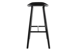 Cheap Miliboo Set de 2 taburetes de cocina negros 65 cm DEMORY