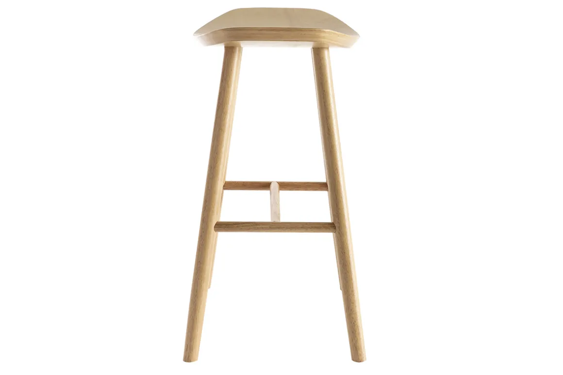 Discount Miliboo Set de 2 taburetes de cocina de madera clara 65 cm DEMORY