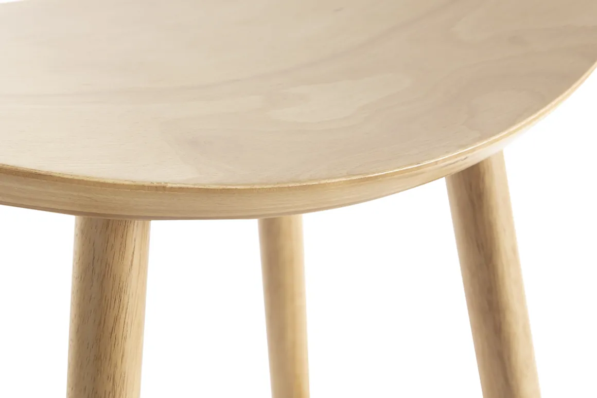 Discount Miliboo Set de 2 taburetes de cocina de madera clara 65 cm DEMORY