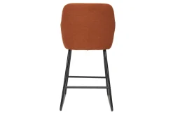 New Miliboo Set de 2 taburetes de cocina efecto aterciopelado terracota 65 cm AMIKA