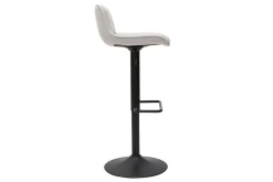 Cheap Miliboo Set de 2 taburetes de cocina regulables y giratorios 360º de tejido efecto aterciopelado beige y metal BOOST