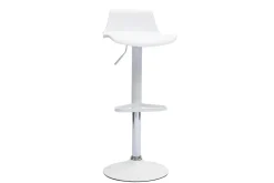 Best Sale Miliboo Set de 2 taburetes de cocina de diseño blancos ajustables 360º KRONOS