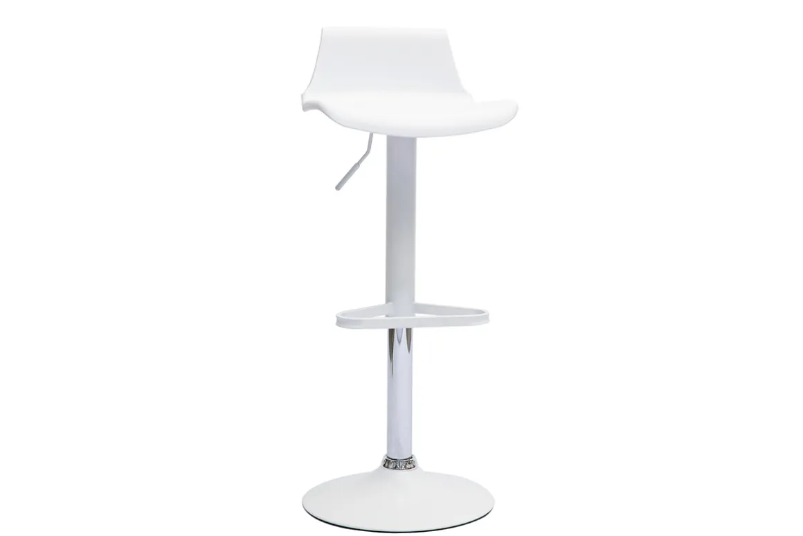 Best Sale Miliboo Set de 2 taburetes de cocina de diseño blancos ajustables 360º KRONOS