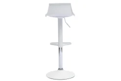 Best Sale Miliboo Set de 2 taburetes de cocina de diseño blancos ajustables 360º KRONOS