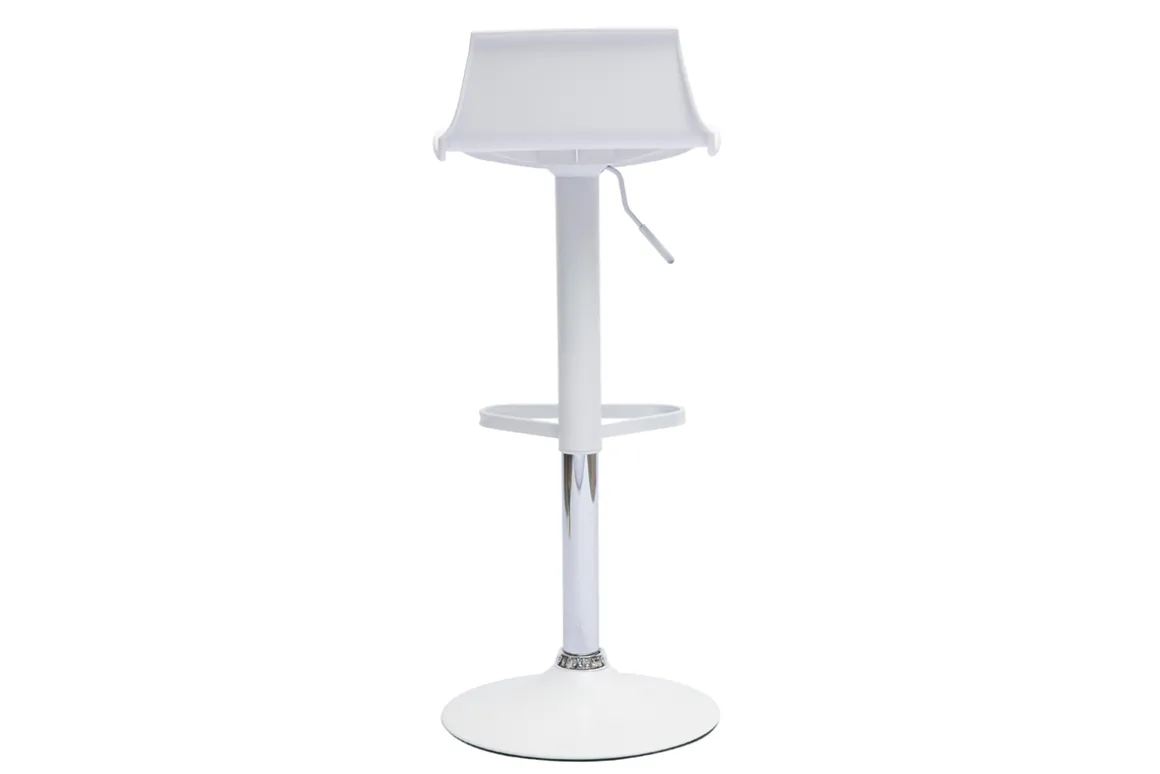 Best Sale Miliboo Set de 2 taburetes de cocina de diseño blancos ajustables 360º KRONOS