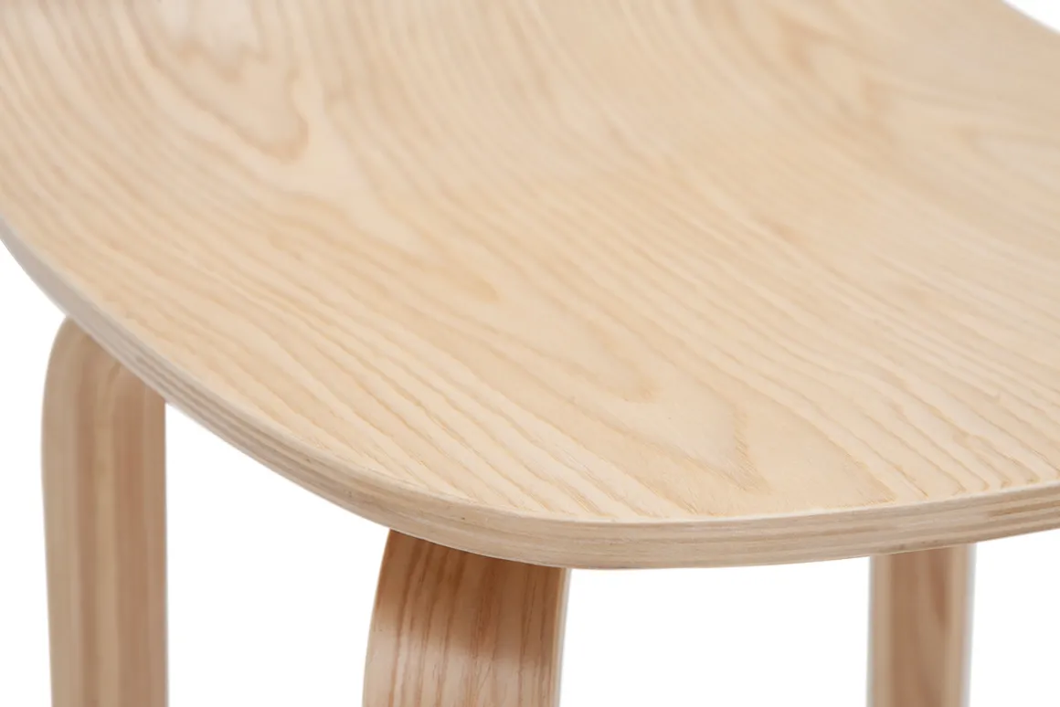Outlet Miliboo Set de 2 taburetes de cocina nórdicos de madera de roble 68 cm OBRA