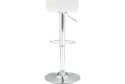 Shop Miliboo Set de 2 taburetes de cocina blancos con madera y acero cromado SURF V2