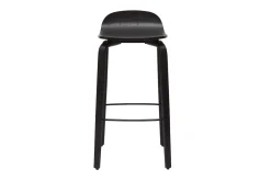 Cheap Miliboo Set de 2 taburetes de cocina vintage negros 68 cm OBRA
