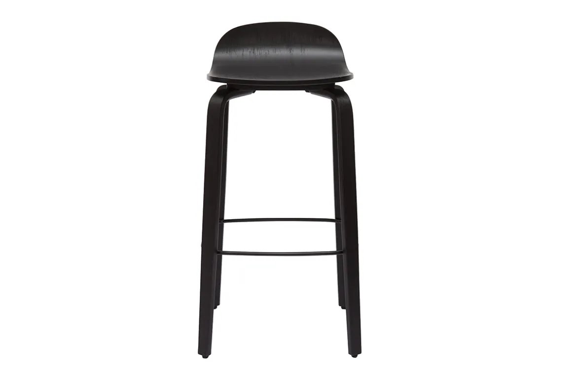Cheap Miliboo Set de 2 taburetes de cocina vintage negros 68 cm OBRA